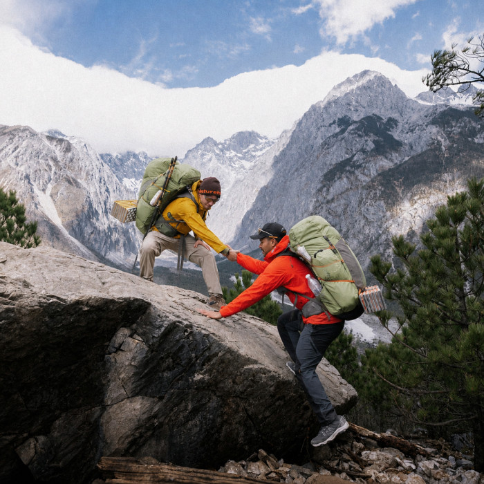 Рюкзак туристический Naturehike Seek-wind Pro Series CNK2650XB017, 65+5 л, MR, зеленый  