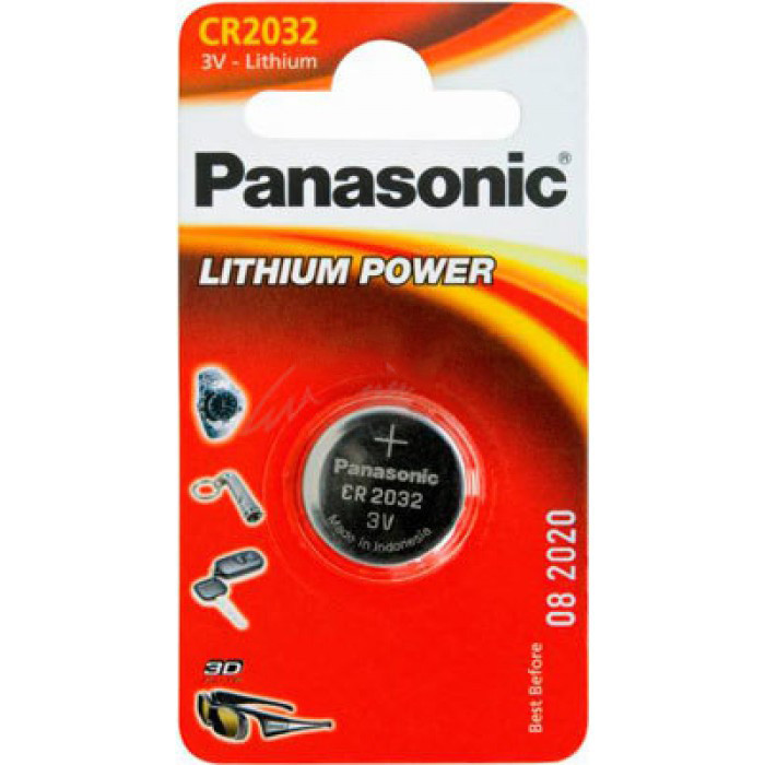 Батарейка Panasonic CR 2032 BLI 1 Lithium 