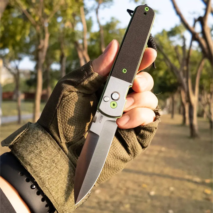 Нож CJRB Locust, AR-RPM9, Stone Washed Steel+Black G10 Inlay  