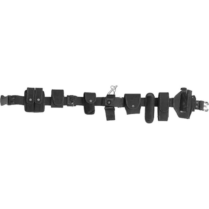Ремень Leapers Law, 132см, с подсумками, 1000D black  