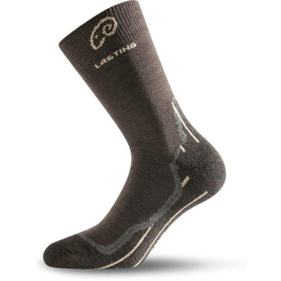 Термоноски для трекинга Lasting WHI 721 коричневые, M