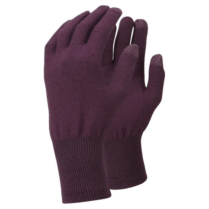 Перчатки Trekmates Merino Touch Glove TM-005149 blackcurrant - L - фиолетовый  