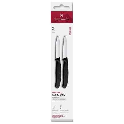 Набор ножей для чистки овощей Victorinox Swiss Classic 2 ножа 8см черн 6.7603.2
