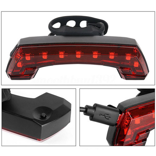 Карманный фонарь Police BG-806-11SMD (красный), ЗУ microUSB, звонок + поворотники  