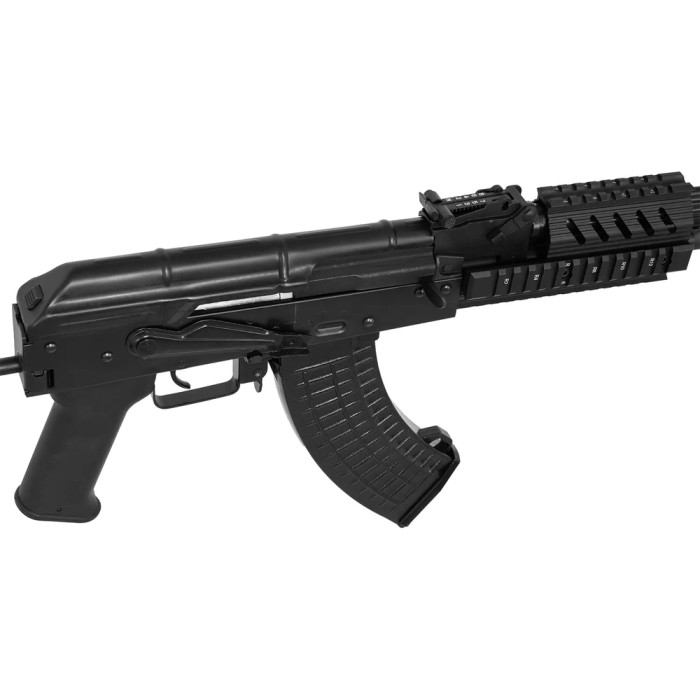 Страйкбольная винтовка LCT АК AEG 6 мм с тактическим обвесом cashmir black  