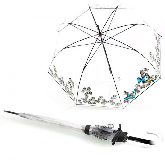 Зонт Knirps C.760 Transparent 2Float Мех/Трость/8спиц /D90x87см  