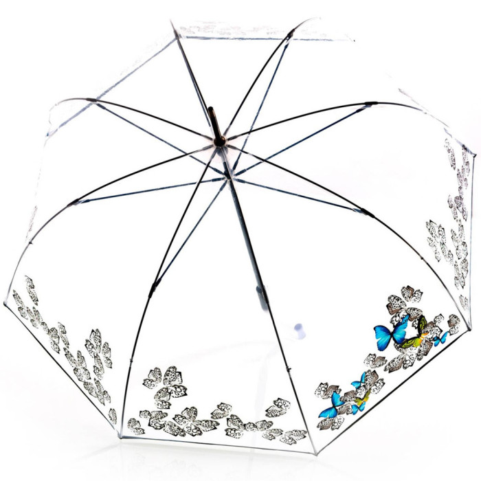 Зонт Knirps C.760 Transparent 2Float Мех/Трость/8спиц /D90x87см  