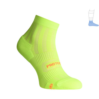 Функциональные носки Protector ShortDry летние желто-салатовые S 36-39
