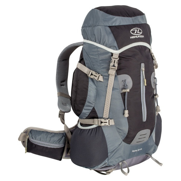Рюкзак туристический Highlander Rocky 35+5 Black/Grey  