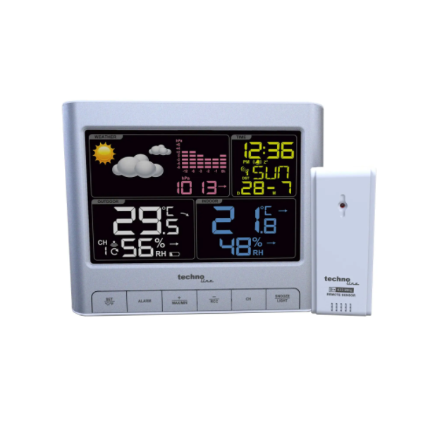 Метеостанция Technoline WS6449 - серебристая 