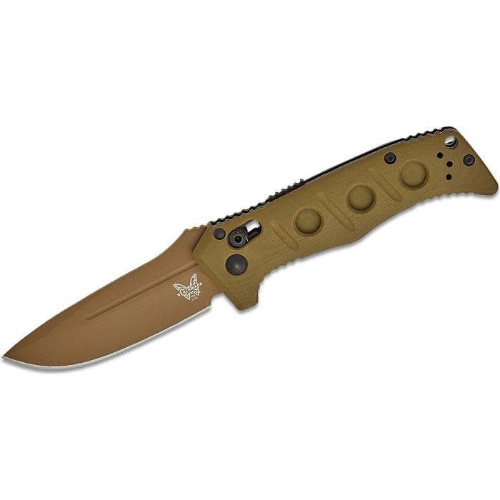 Нож Benchmade Sibert Mini Auto Adamas, олива  