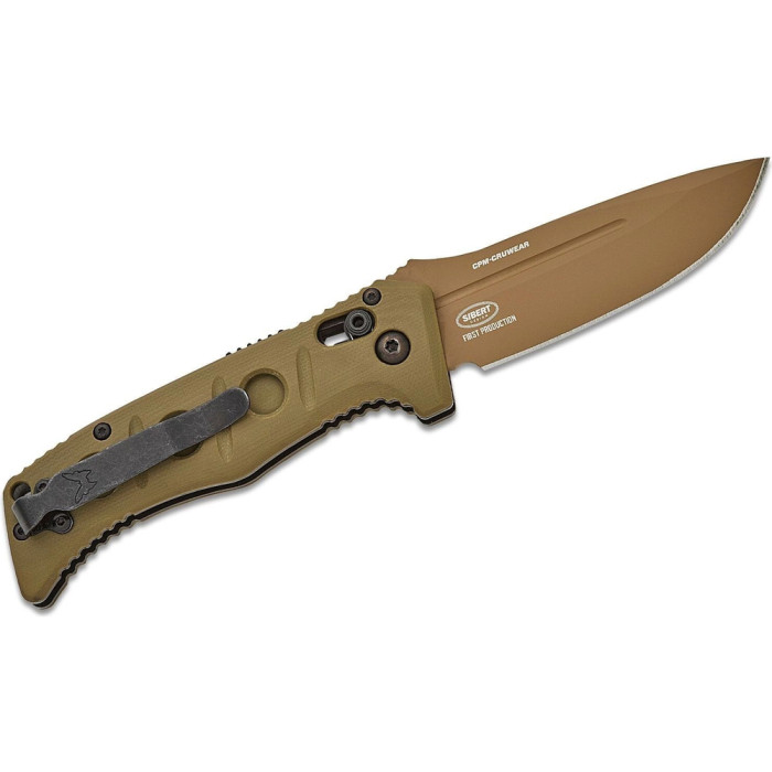 Нож Benchmade Sibert Mini Auto Adamas, олива  