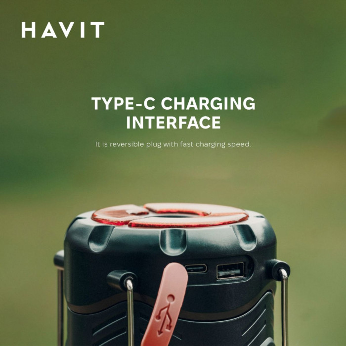 Многофункциональный фонарь для кемпинга HAVIT HV-S006 3W 300Lm  