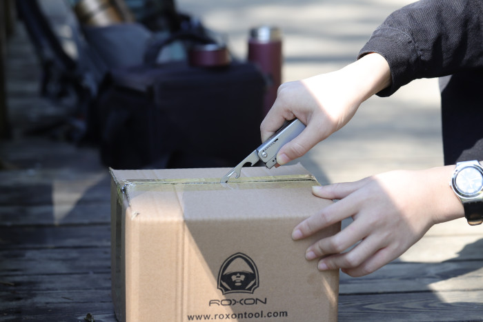 Мини мультитул-ножницы Roxon M3 со сменными битами, серый  