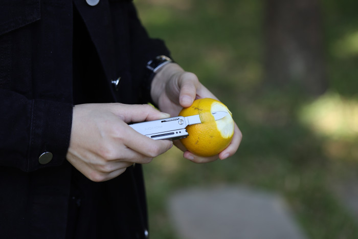 Мини мультитул-ножницы Roxon M3 со сменными битами, серый  