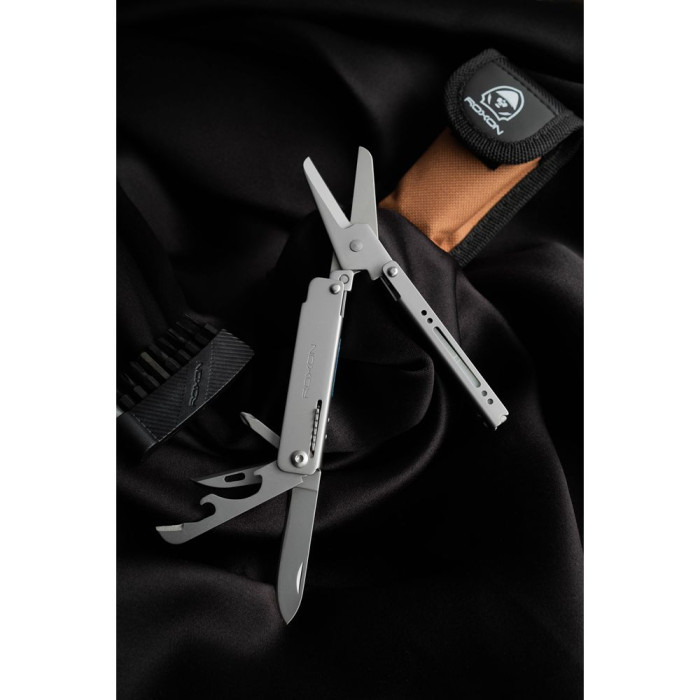 Мини мультитул-ножницы Roxon M3 со сменными битами, серый  