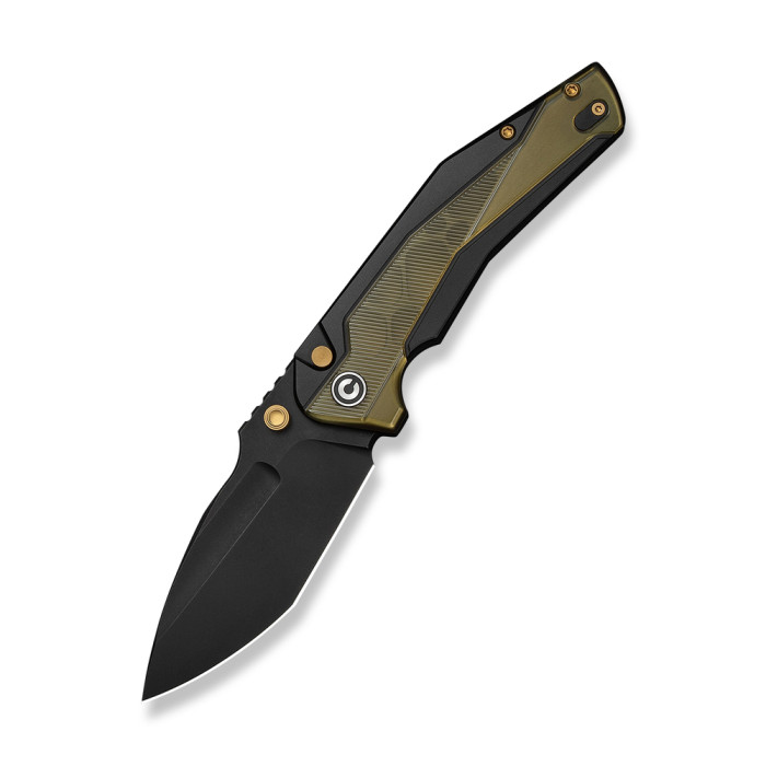 Нож складной туристический Civivi Wellmax (9.1 см) 14C28N / Aluminum черный / желтый  