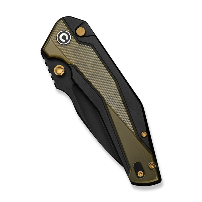 Нож складной туристический Civivi Wellmax (9.1 см) 14C28N / Aluminum черный / желтый  