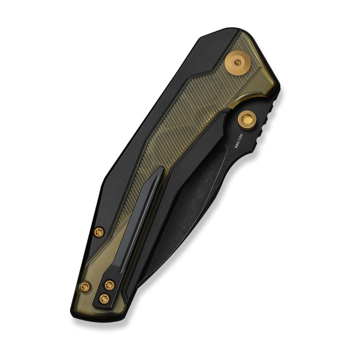 Нож складной туристический Civivi Wellmax (9.1 см) 14C28N / Aluminum черный / желтый  