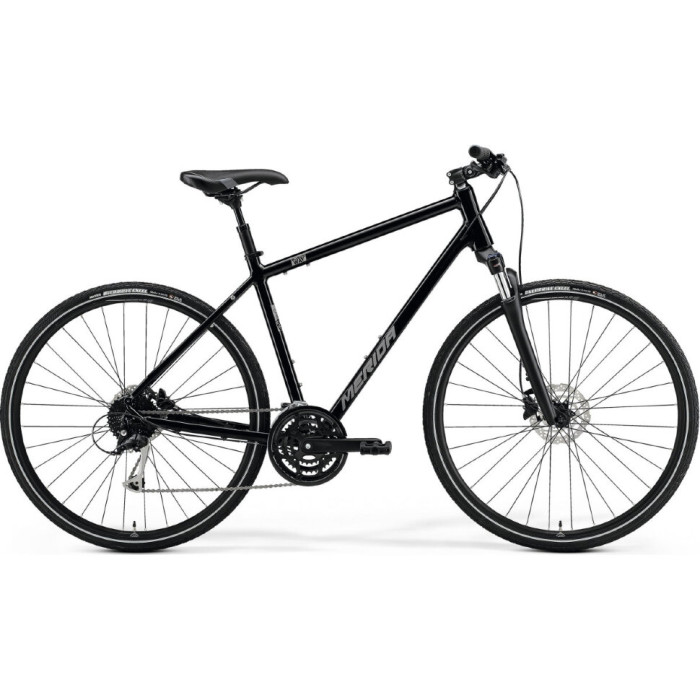 Велосипед Merida 2021 crossway 100 s(47) glossy black(matt silver)  