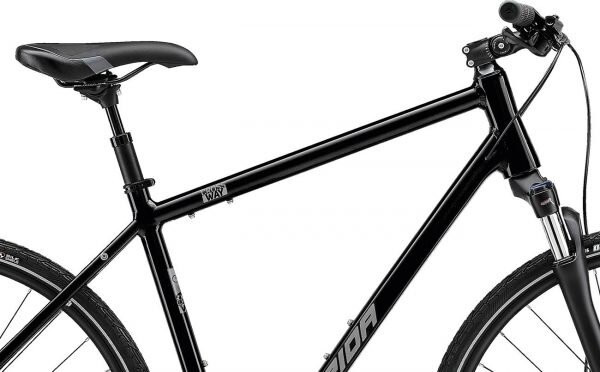 Велосипед Merida 2021 crossway 100 s(47) glossy black(matt silver)  