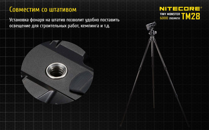 Фонарь Nitecore TM28, 6000 люмен  