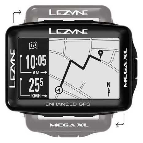 Компьютер Lezyne MEGA XL GPS черный  