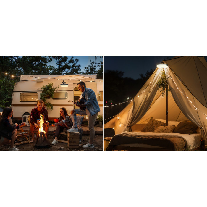 Кемпинговый фонарь-гирлянда NexTool Milky Way - GW20, белая (20 метров)  