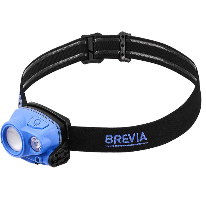 Фонарь налобный Brevia 400Lm+200Lm, 3W+3W COB, 1200mAh IP65  