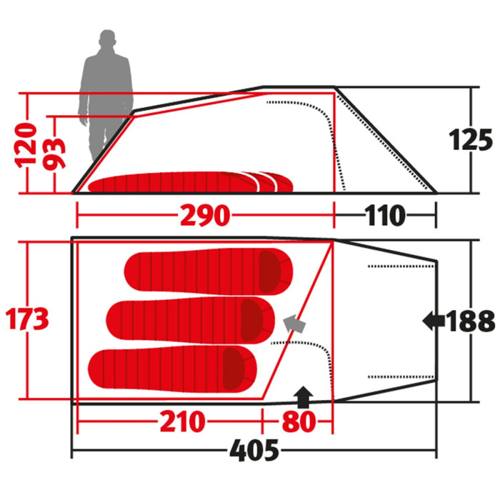 Палатка Wechsel Outpost 3 TL Laurel Oak (231070)  