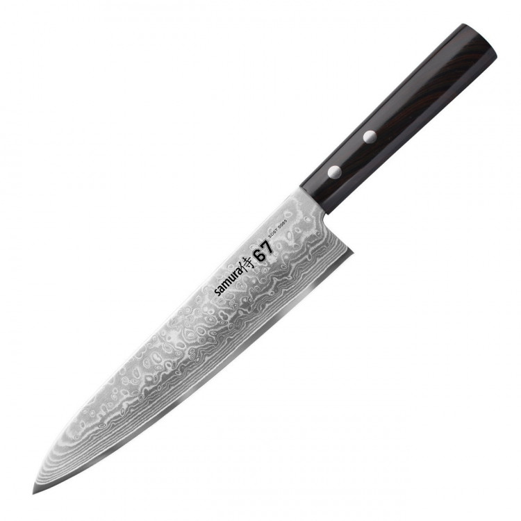 Нож кухонный Samura 67 Damascus Шеф, 208 мм, SD67-0085P 