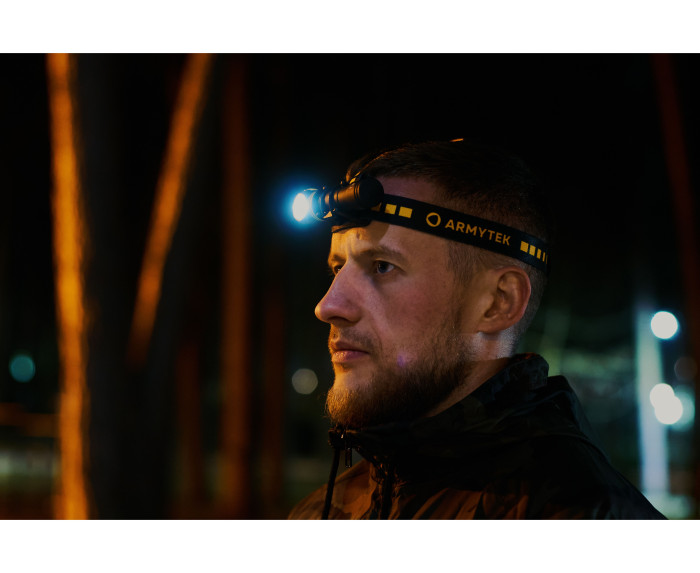 Мультифонарь Armytek Elf C2 Micro USB+18650 LH351D (теплый свет) (F05102W)  