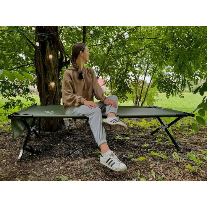 Кровать раскладная Base Camp Camping Bed, Olive Green (BCP 10601)  