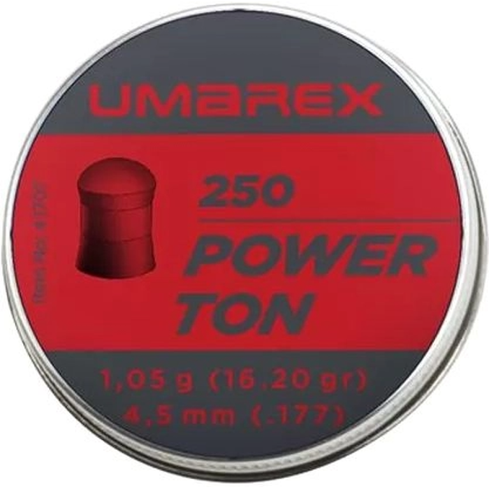 Шарики Umarex Power Ton 1,05 гр. кол.4.5(.177) 250шт. (4.1707)  