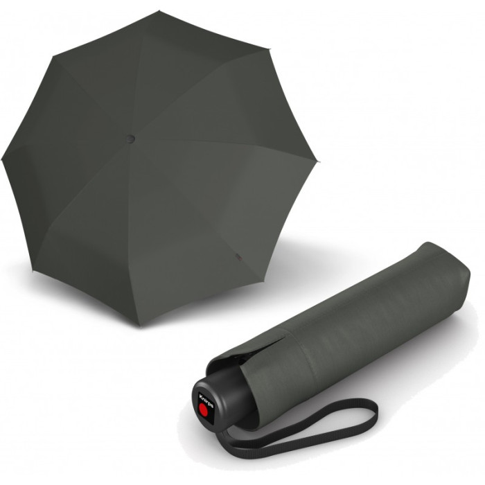 Зонт Knirps A.050 Dark Grey Мех/Складной/8спиц /D99x24см 