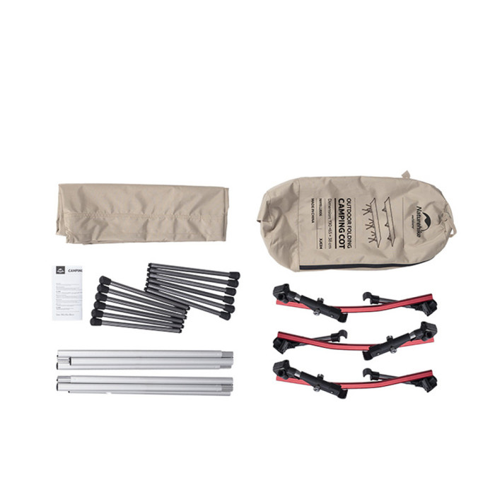 Кровать складная Naturehike ультралегкая NH19JJ006, алюминий, зеленый  