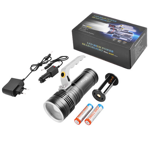 Переносной фонарь Poliсe S911-T6, 2x18650, зарядка 220V / 12V  
