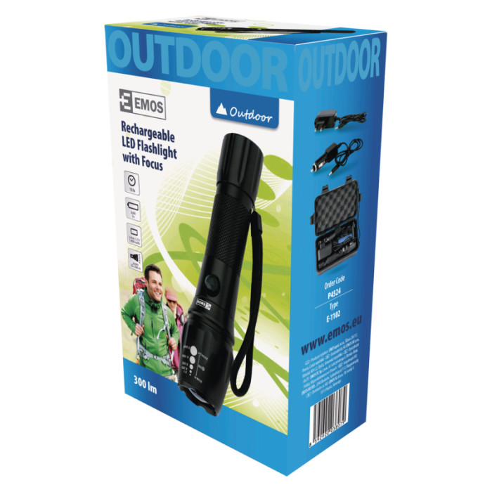 Карманный фонарь Emos P4524, 300 лм  