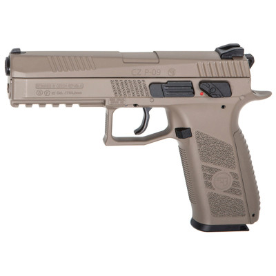 Пистолет пневматический ASG CZ P-09 Pellet FDE Blowback 4,5 мм (18525)