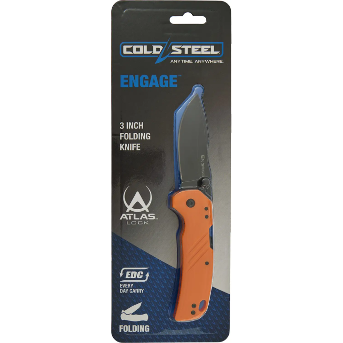 Нож Cold Steel Engage 3" Drop Point, блістер orange  