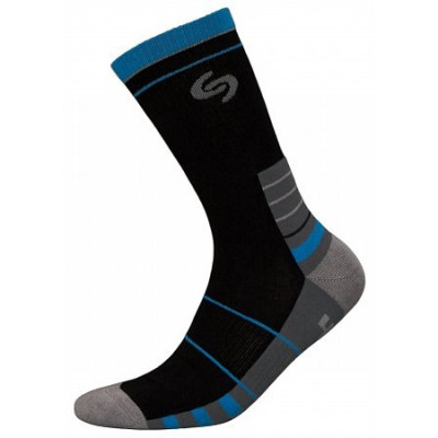 Термоноски InMove Sport Deodorant Черный с синим, 35-37