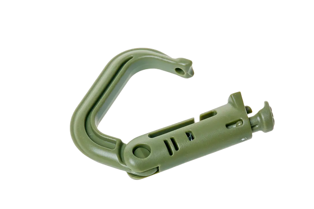 Набор пластиковых карабинов Grimlock Трамп 3 шт green UTRA-303  