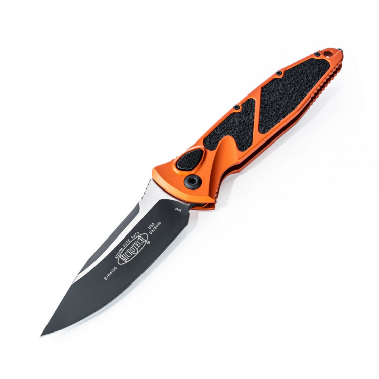 Нож Microtech Socom Elite Auto Drop Point Black Blade orange 160A-1OR 