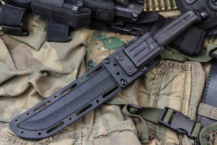 Нож Kizlyar Supreme Sensei черный, сталь D2, рукоять G10  