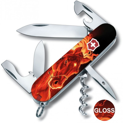 Складной нож Victorinox SPARTAN ZODIAC Красный огненный конь 1.3603.Z5200pk