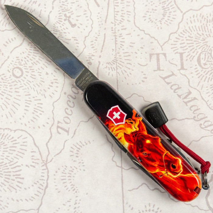 Складной нож Victorinox SPARTAN ZODIAC Красный огненный конь 1.3603.Z5200pk  