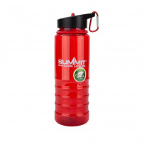 Бутылка Summit Water Bottle Tritan с соломинкой и карабином красная 700 мл