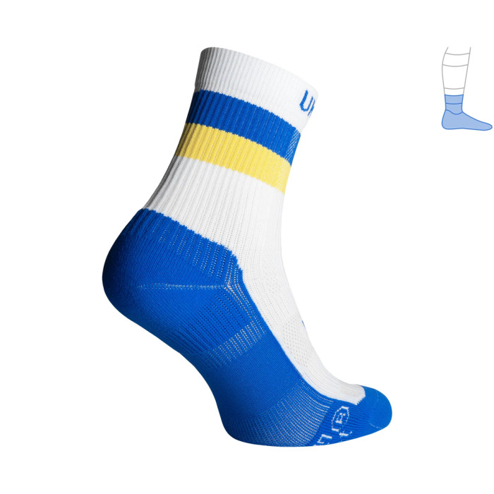 Компрессионные носки защитные летние Protector ShortDry Ultra сине-белые L 44-47  