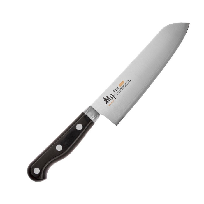 Нож кухонный Shimomura Kitchen Knife Fine Santoku, 170мм  