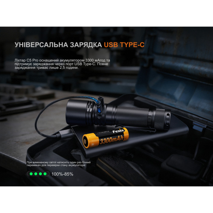 Фонарь ручной Fenix C5 Pro  